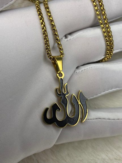 "Elegant Rectangular Prayer Pendant for Men"