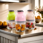 Compact Electric Mini Food Chopper with Glass Bowl